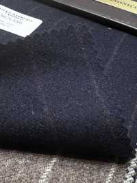 56CN5201 CANONICO (Canonico) Flanella di lana originale a righe blu navy scuro/rosso[Tessile] CANONICO Immagini aggiuntive