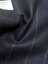 56CN5201 CANONICO (Canonico) Flanella di lana originale a righe blu navy scuro/rosso[Tessile] CANONICO Immagini aggiuntive