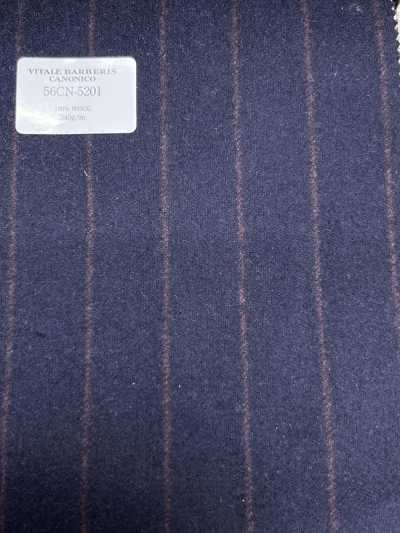 56CN5201 CANONICO (Canonico) Flanella di lana originale a righe blu navy scuro/rosso