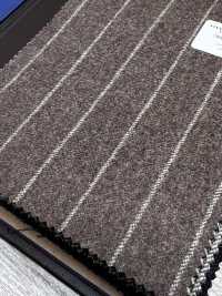 56CN5202 CANONICO ORIGINAL Flanella di lana a righe marrone/beige[Tessile] CANONICO Immagini aggiuntive