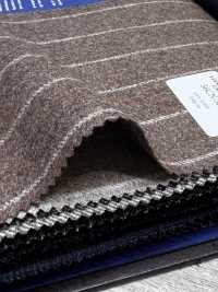 56CN5202 CANONICO ORIGINAL Flanella di lana a righe marrone/beige[Tessile] CANONICO Immagini aggiuntive
