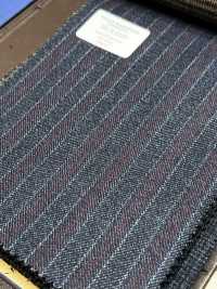 56CN5229 CANONICO 21 MOULINE SAXONY a righe blu navy/rosso[Tessile] CANONICO Immagini aggiuntive