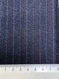 56CN5229 CANONICO 21 MOULINE SAXONY a righe blu navy/rosso[Tessile] CANONICO Immagini aggiuntive