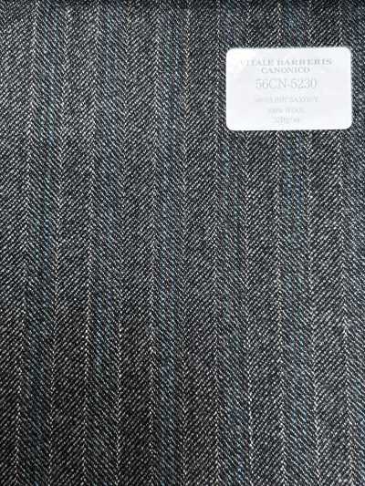 56CN5230 CANONICO 21 MOULINE SAXONY Riga grigio/turchese