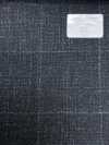 56CN5232 CANONICO WOOL SILK & LINEN TESSUTO PER ABITI FANTASIA Verde/Crema a quadri finestra