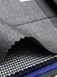 56CN5258 CANONICO (Canonico) PERENNIAL-CLASSICS Marrone/Blu navy a quadri a finestra[Tessile] CANONICO Immagini aggiuntive
