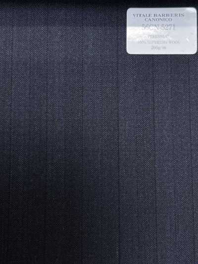 56CN5271 CANONICO PERENNIAL-CLASSICS rigato blu navy scuro
