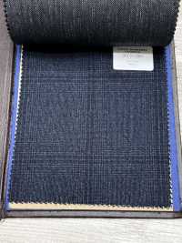 56CN5289 CANONICO Tropical garzato a quadretti Glen blu navy[Tessile] CANONICO Immagini aggiuntive