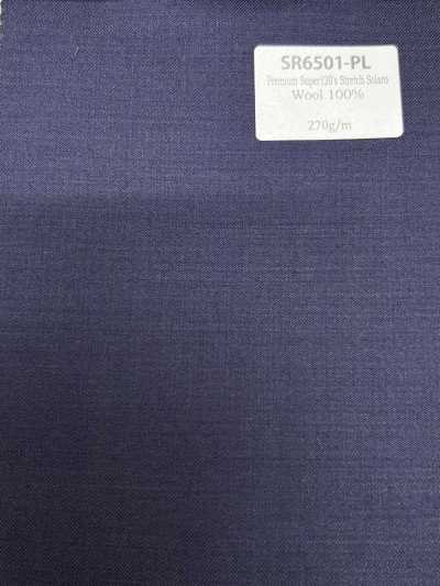 SR6501-PL Standard giapponese Premium Super 120's elasticizzato a filo singolo Solaro viola senza motivo iride
