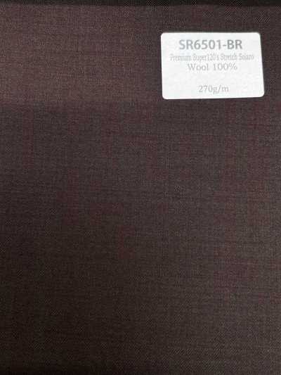 SR6501-BR Standard di produzione giapponese Premium Super120's Stretch a filo singolo Solaro Marrone Senza mot
