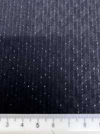LA6511-BK Lana lamé di seta elasticizzata a righe nere, Made in Japan[Tessile] HOSOI SYOJI Immagini aggiuntive
