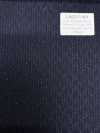 LA6511-NV Lamé di seta e lana elasticizzato a righe blu navy, prodotto in Giappone
