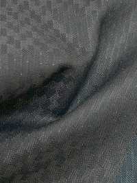 LA6511-BR Tessuto a righe marroni elasticizzato in lana e lamé di seta di fabbricazione giapponese[Tessile] HOSOI SYOJI Immagini aggiuntive