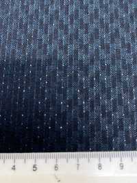 LA6511-GR Tessuto elasticizzato in lana, seta e lamé a righe verdi di produzione giapponese[Tessile] HOSOI SYOJI Immagini aggiuntive