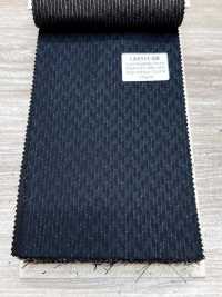 LA6511-GR Tessuto elasticizzato in lana, seta e lamé a righe verdi di produzione giapponese[Tessile] HOSOI SYOJI Immagini aggiuntive