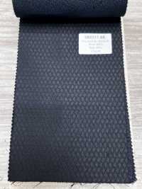 SK6511-BK Tessuto elasticizzato in seta e lana, motivo a rombi nero, di produzione giapponese[Tessile] HOSOI SYOJI Immagini aggiuntive