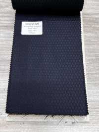 SK6511-NV Prodotto in Giappone seta lana elasticizzata motivo a rombi blu navy[Tessile] HOSOI SYOJI Immagini aggiuntive