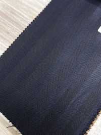 SK6512-NV Riga blu navy elasticizzata in seta e lana di produzione giapponese[Tessile] HOSOI SYOJI Immagini aggiuntive