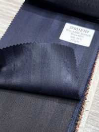 SK6512-NV Riga blu navy elasticizzata in seta e lana di produzione giapponese[Tessile] HOSOI SYOJI Immagini aggiuntive