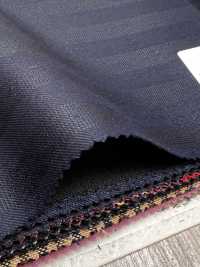 SK6512-NV Riga blu navy elasticizzata in seta e lana di produzione giapponese[Tessile] HOSOI SYOJI Immagini aggiuntive