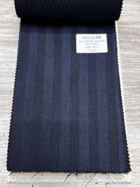 SK6512-NV Riga blu navy elasticizzata in seta e lana di produzione giapponese[Tessile] HOSOI SYOJI Immagini aggiuntive