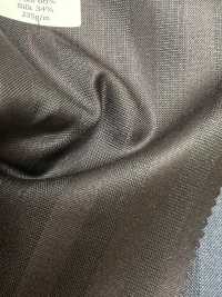 SK6512-BR Lana e seta elasticizzata a righe marroni, di fabbricazione giapponese[Tessile] HOSOI SYOJI Immagini aggiuntive