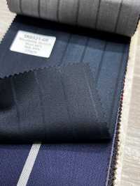 SK6521-GR Lana e seta elasticizzata a righe verdi, prodotta in Giappone[Tessile] HOSOI SYOJI Immagini aggiuntive