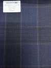 SK6531-NV Seta e lana elasticizzata a quadri blu navy, prodotto in Giappone