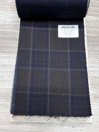 SK6531-BR Quadri marroni elasticizzati in seta e lana, prodotto in Giappone[Tessile] HOSOI SYOJI Immagini aggiuntive