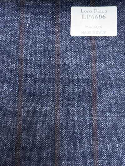 LP6606 Loro Piana Blu navy × riga rossa