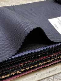PR6531-NV Standard giapponese di alta qualità Super 120's a filo singolo elasticizzato a righe blu navy[Tessile] HOSOI SYOJI Immagini aggiuntive