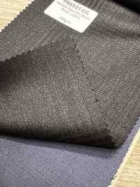 PR6531-CG Standard nazionale Premium Super120's in filato singolo elasticizzato a righe in velluto a coste gri[Tessile] HOSOI SYOJI Immagini aggiuntive
