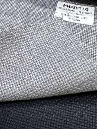 MH4501-LG Tessuto hopsack mohair standard di produzione giapponese grigio chiaro[Tessile] HOSOI SYOJI Immagini aggiuntive