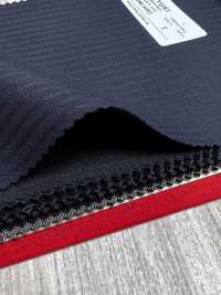 3ML4493 26AW MIYUKI Tessile ESSENTIALS Twill elasticizzato a righe blu navy Lanificio Miyuki Immagini aggiuntive
