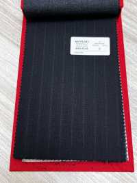 4MG4546 26AW MARUNOUCHI Saia a righe blu navy[Tessile] Lanificio Miyuki Immagini aggiuntive