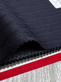 4MG4550 26AW MARUNOUCHI Saia a righe blu navy[Tessile] Lanificio Miyuki Immagini aggiuntive