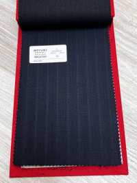 4MG4550 26AW MARUNOUCHI Saia a righe blu navy[Tessile] Lanificio Miyuki Immagini aggiuntive