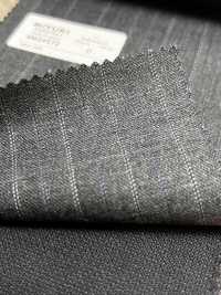 4MG4572 26AW MARUNOUCHI Twill rigato grigio medio[Tessile] Lanificio Miyuki Immagini aggiuntive