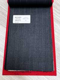 4MG4572 26AW MARUNOUCHI Twill rigato grigio medio[Tessile] Lanificio Miyuki Immagini aggiuntive