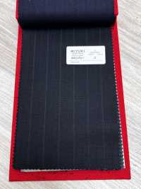 4MG4561 26AW MARUNOUCHI Saia a righe blu navy[Tessile] Lanificio Miyuki Immagini aggiuntive