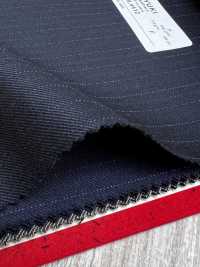 4ML4412 26AW THE CITY Twill a righe navy[Tessile] Lanificio Miyuki Immagini aggiuntive