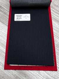 4ML4412 26AW THE CITY Twill a righe navy[Tessile] Lanificio Miyuki Immagini aggiuntive