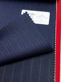 4ML4423 26AW THE CITY Twill a righe navy[Tessile] Lanificio Miyuki Immagini aggiuntive