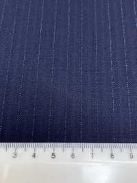 4ML4423 26AW THE CITY Twill a righe navy[Tessile] Lanificio Miyuki Immagini aggiuntive