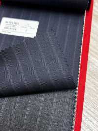 4ML4434 26AW THE CITY Twill a righe navy[Tessile] Lanificio Miyuki Immagini aggiuntive