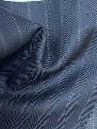 4ML4434 26AW THE CITY Twill a righe navy[Tessile] Lanificio Miyuki Immagini aggiuntive