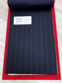 4ML4434 26AW THE CITY Twill a righe navy[Tessile] Lanificio Miyuki Immagini aggiuntive