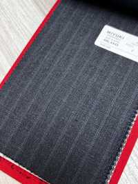 4ML4445 26AW THE CITY Twill rigato grigio antracite Heaven[Tessile] Lanificio Miyuki Immagini aggiuntive