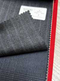 4ML4445 26AW THE CITY Twill rigato grigio antracite Heaven[Tessile] Lanificio Miyuki Immagini aggiuntive