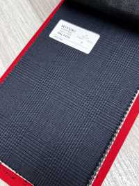 4ML4456 26AW THE CITY Twill navy a quadri[Tessile] Lanificio Miyuki Immagini aggiuntive
